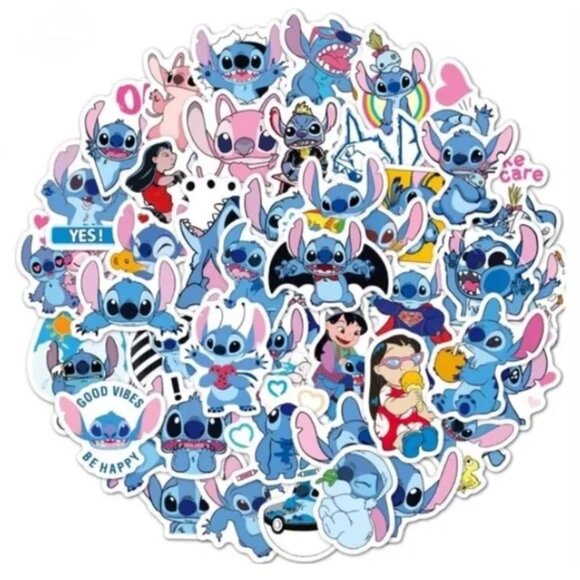 DISNEY Lilo & Stitch Large Stickers (25 pc) FUN & SUPER CUTE!!!! - Picture 5 of 6